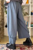 Bennie Quirky Barrel Pant Denim Pin Stripe